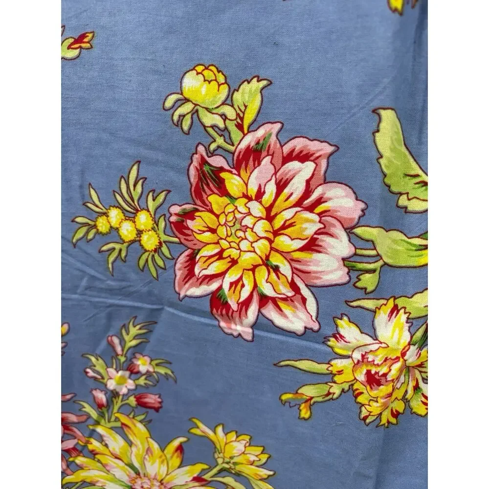 APRIL CORNELL Home Tablecloth/Cafe-cloth 36”x36” Multicolor NEW Dahlia Days